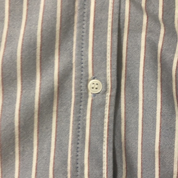 H&M Large Cropped Stripped Collared Button Down - Picture 6 of 10
